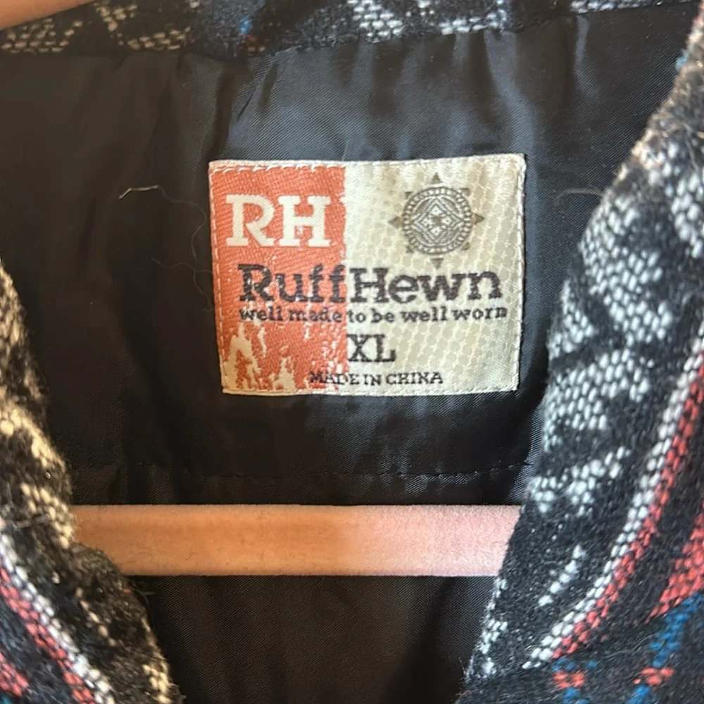 Ruff Hewn Thick Southwestern Style Vest - Picture 2 of 5